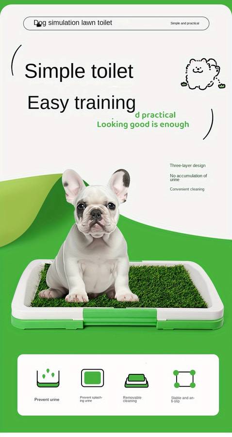 Pet supplies color Artificial lawn  three    layer pet toilet
