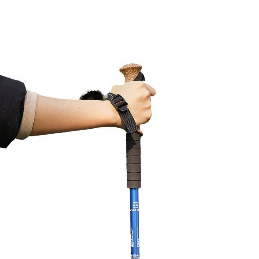 Premium Aluminum Alloy Summer Hiking Pole Camping Cork Handle Stick Outdoor