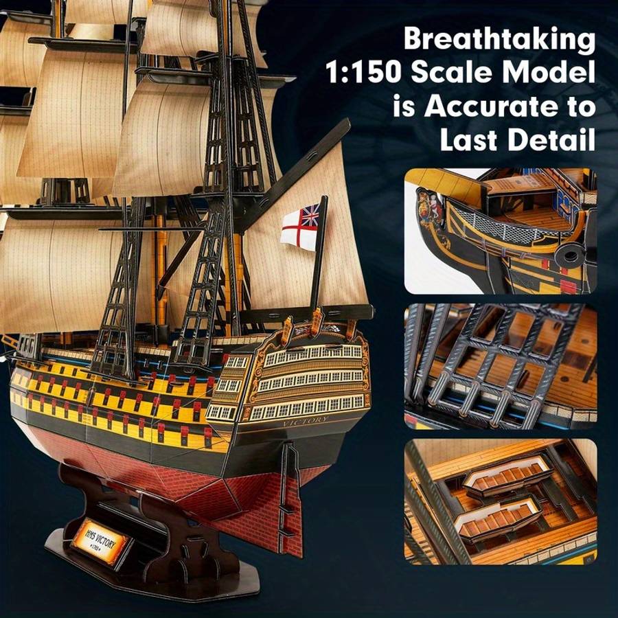 3D Jigsaw Puzzle Model Ship Items Hms Victory