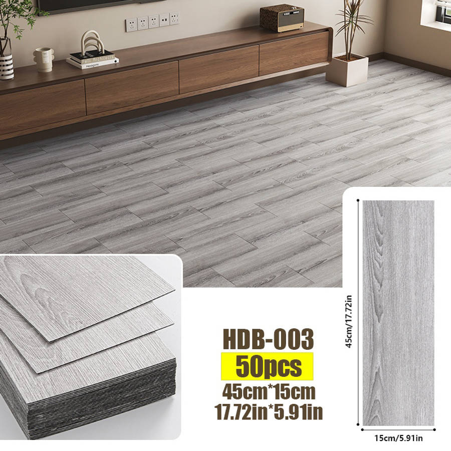 Self Adhesive Floor Stickers Hdb 006 45*15Cm 50Pcs