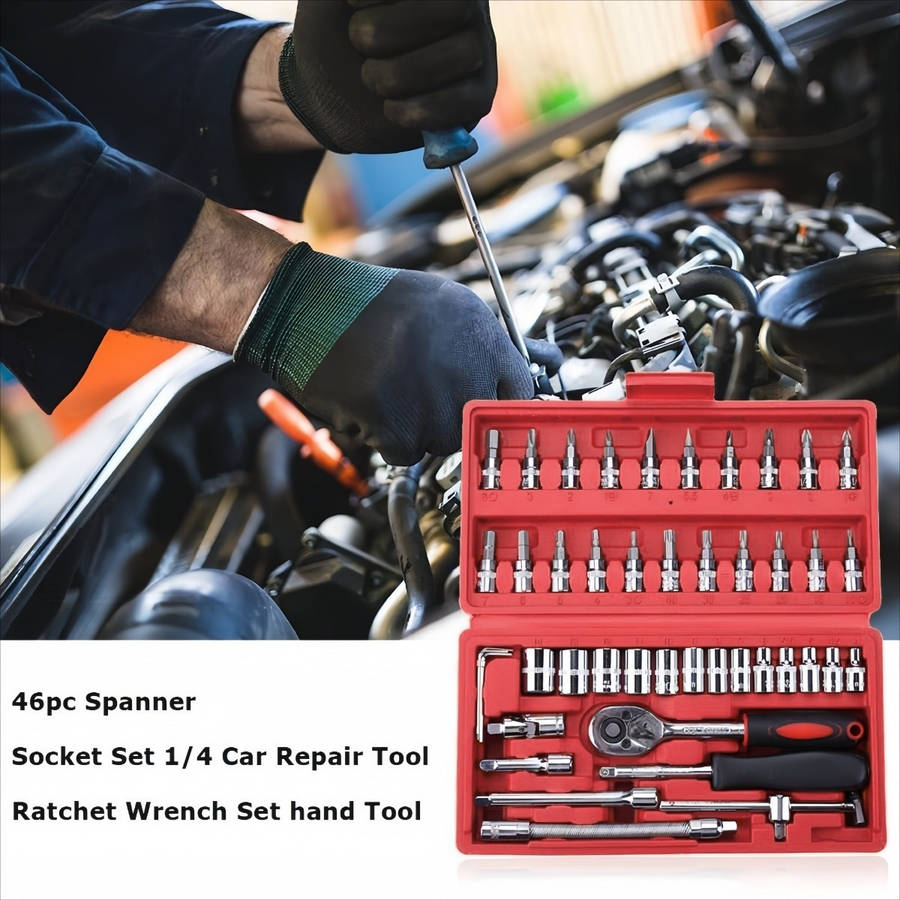 Screwdriver Bit Tool Set Color Wy041703 1 Size Red   46Pcs