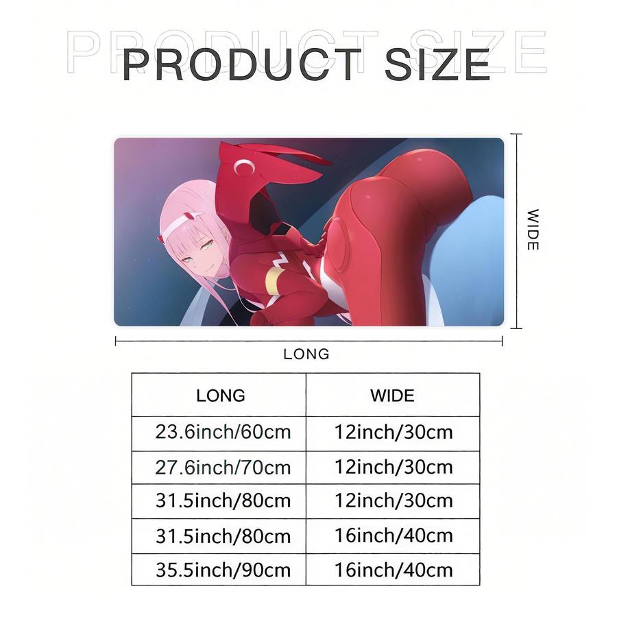 Mouse Pad Color Multicolor Size 80X30Cm