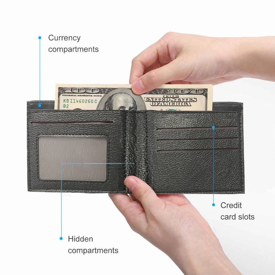 Cr7 Ronaldo Number 7 Men'S Faux Leather Wallet With Crocodile Texturemultifunctional Bif