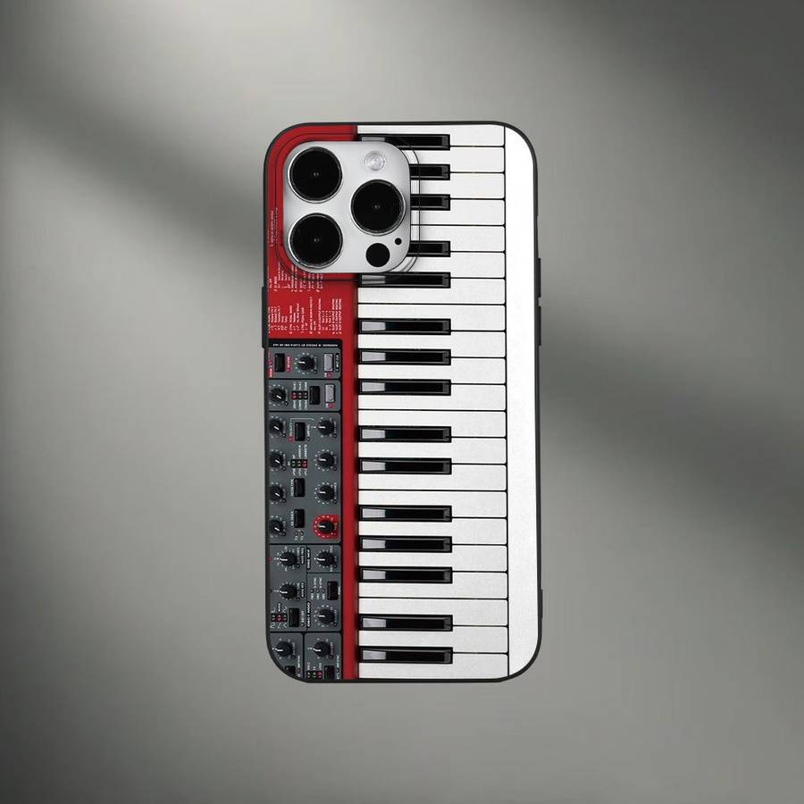 1Pc Mixed Color For iPhone 16 Pro Max Piano Sound Phone Case