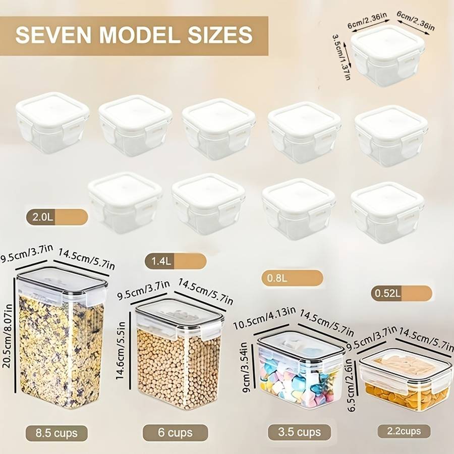 Sealed Jar Quantity 28Piece Set 14 Lids  14 Containers