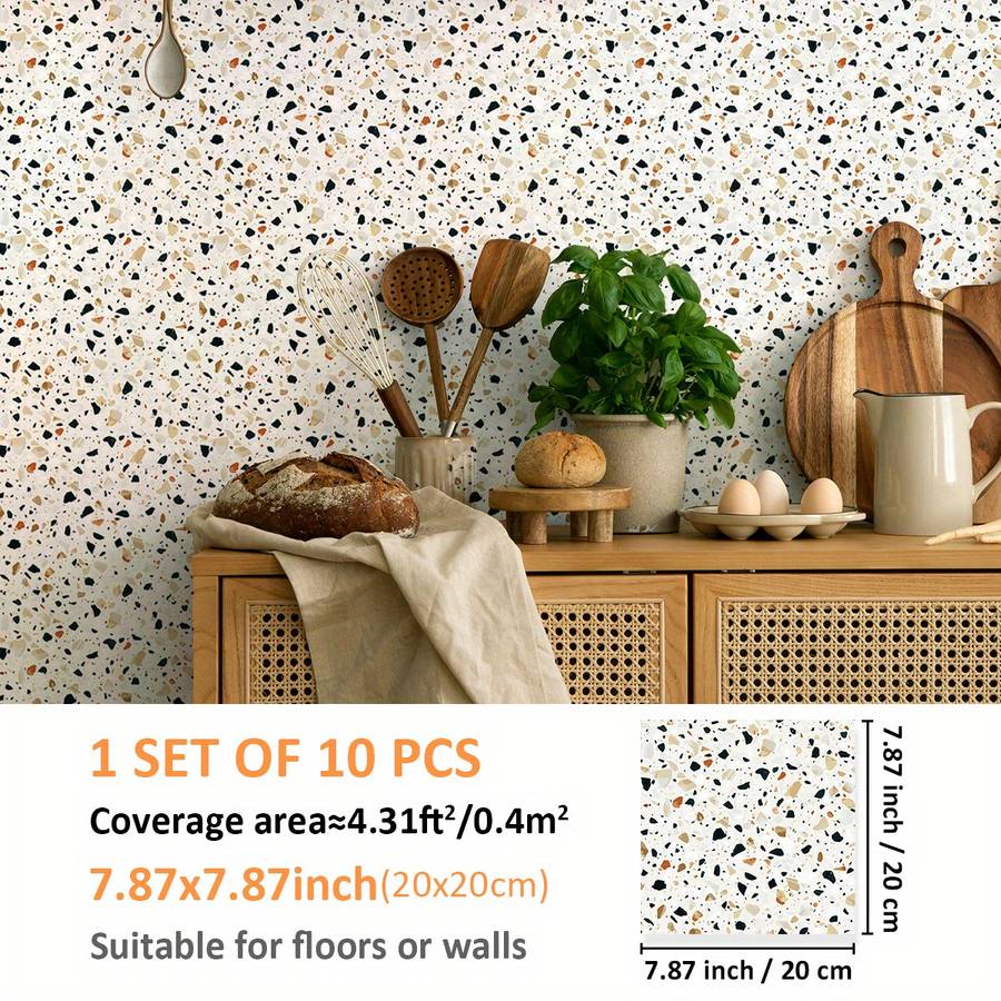 Floor Stickers Color Multicolor 1 Size 7.87Inchx7.87Inch Is 20Cmx20Cm