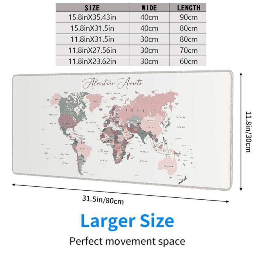Mouse Pad Size 15.8X23.62In   Quantity 1Pc