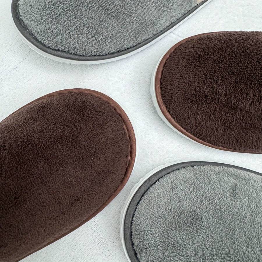 Cotton Slippers Color Grey Sizeuk 9.5