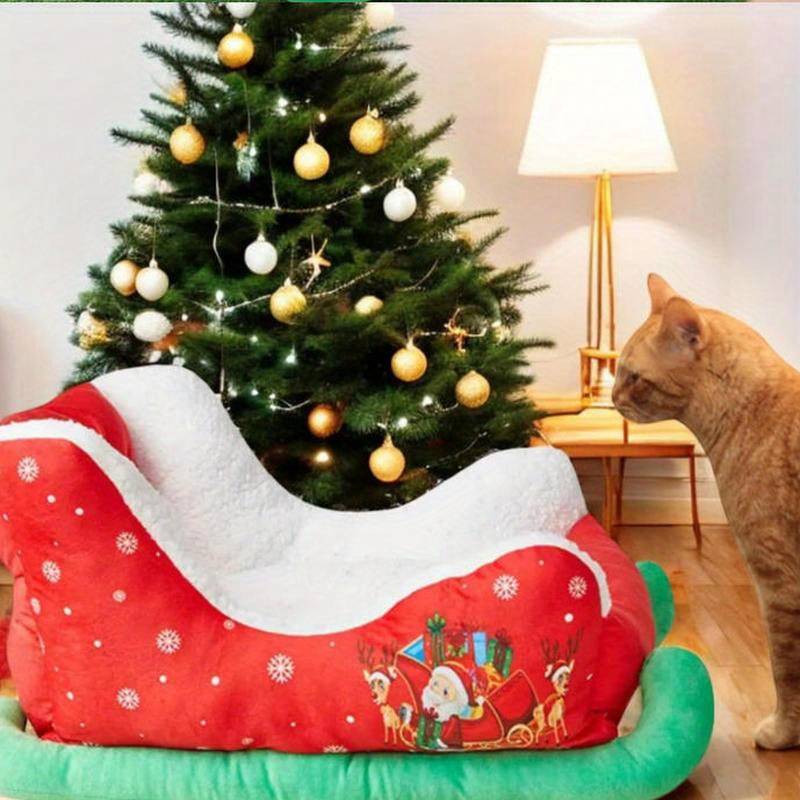 Pet supplies color Red and White Sled