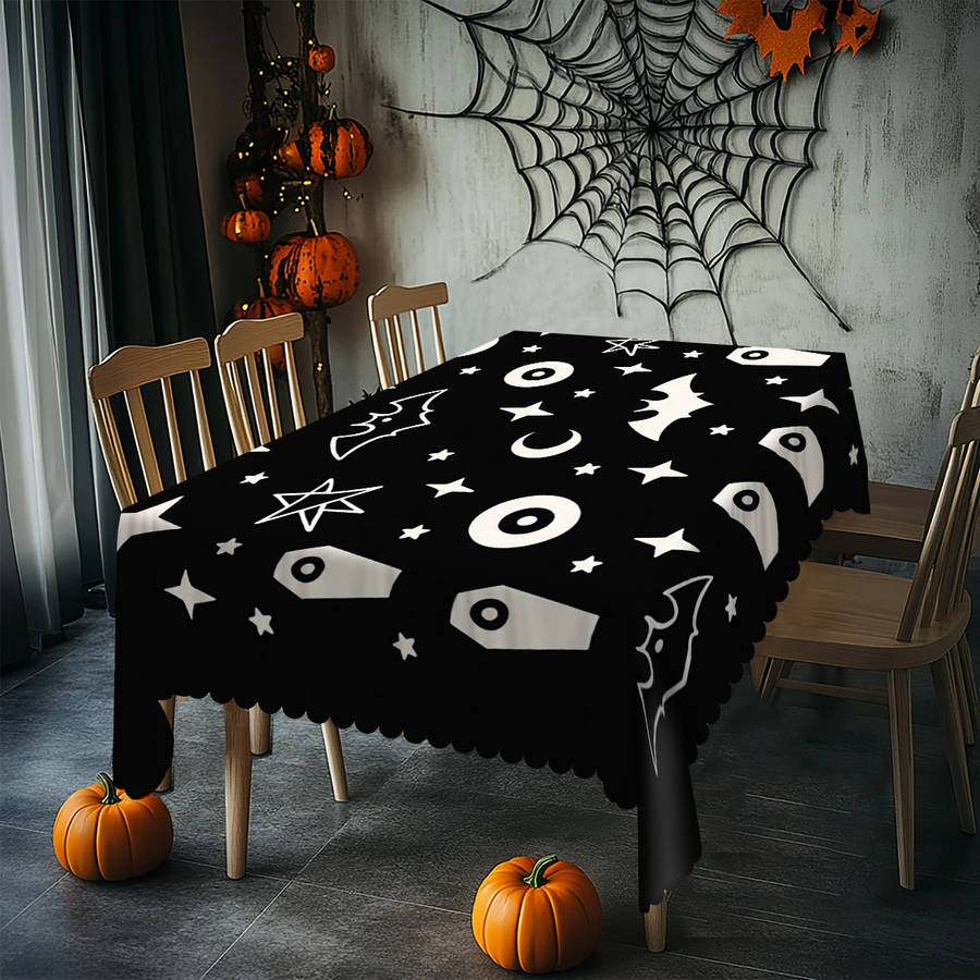 Halloween tablecloth decoration size 140cm x 180cm or rectangular