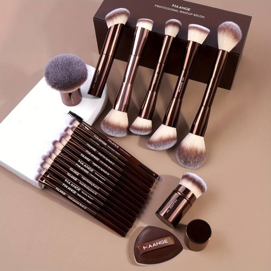 Makeup Brush Set Color Pink