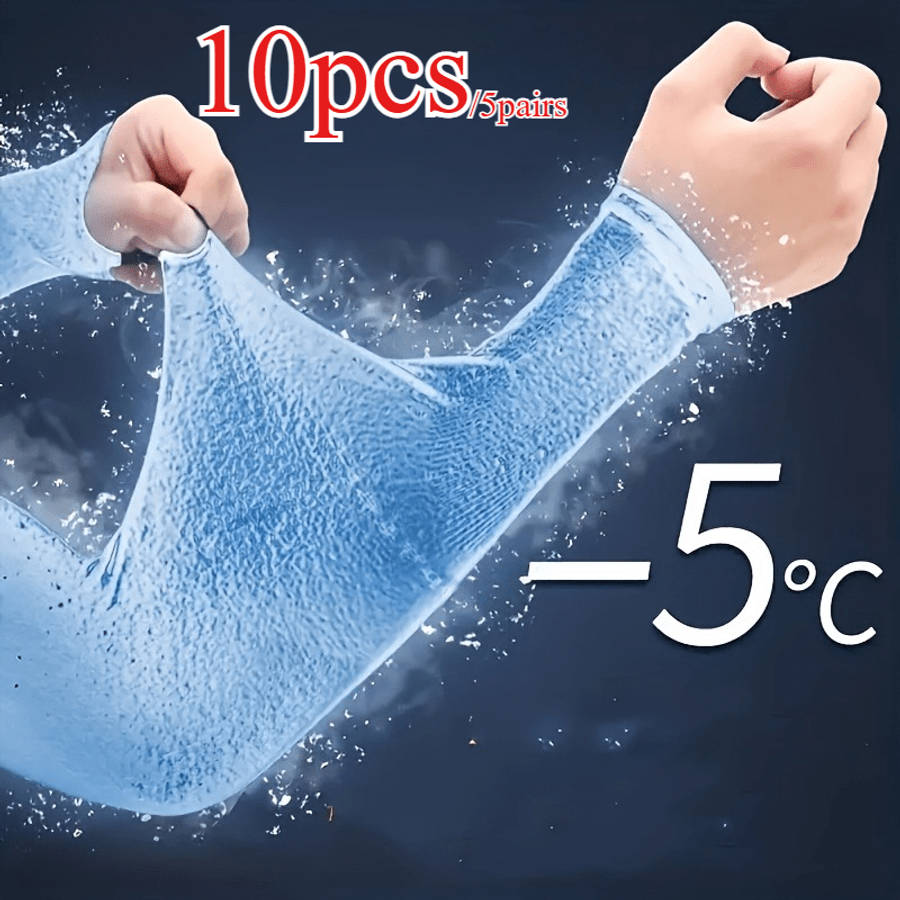 Sunscreen Sleeves Color Grey Quantity 10Pcs5Pairs