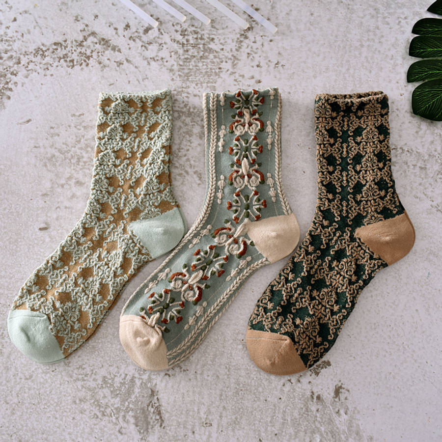 Women S Socks Color 5 Pairs Of Combo Sets Size Asian Onesize