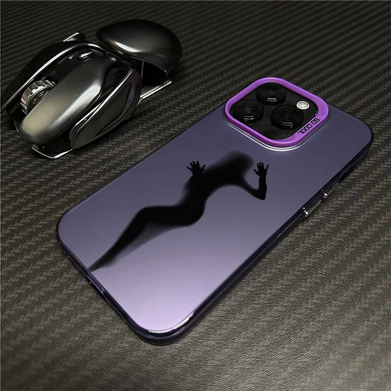 1Pc Black For iPhone 14 Pro Max Black Dancing Phone Case