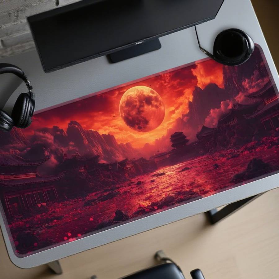 UltraSmooth Waterproof Large Gaming Mouse Compatible Laptop For Pro Gaming Red