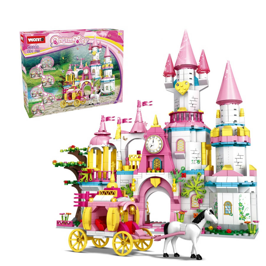 3D Building Model Puzzle Set Color Swan Lake  1000 Pcs