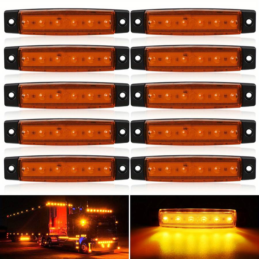 Car Lights Color Red Size 10Pcs