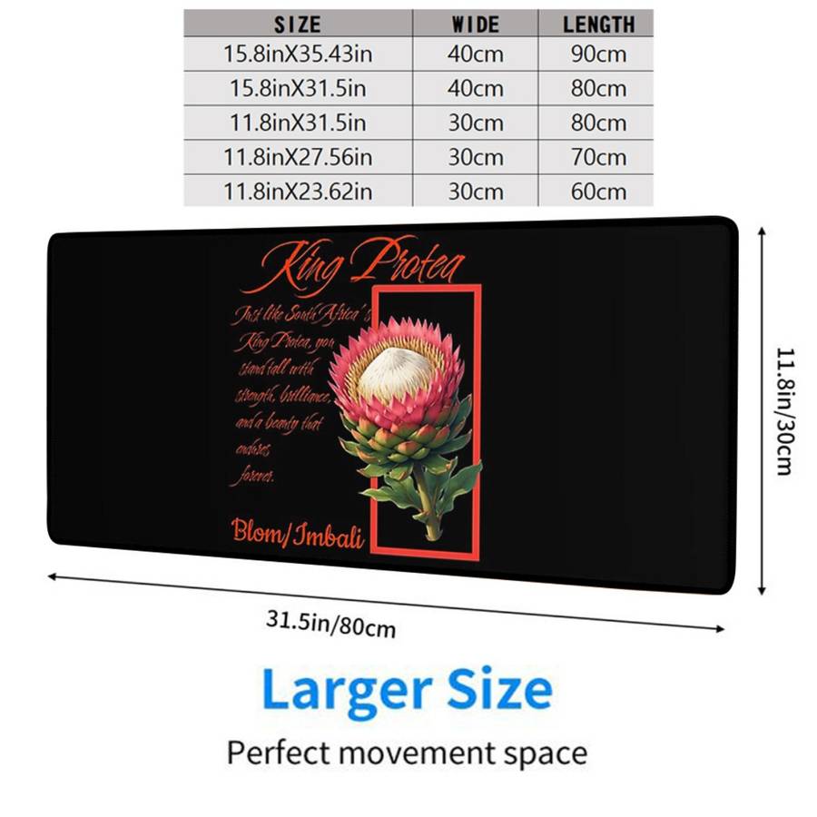 Mouse Pad Color 1Pc Size 15.8X31.5In
