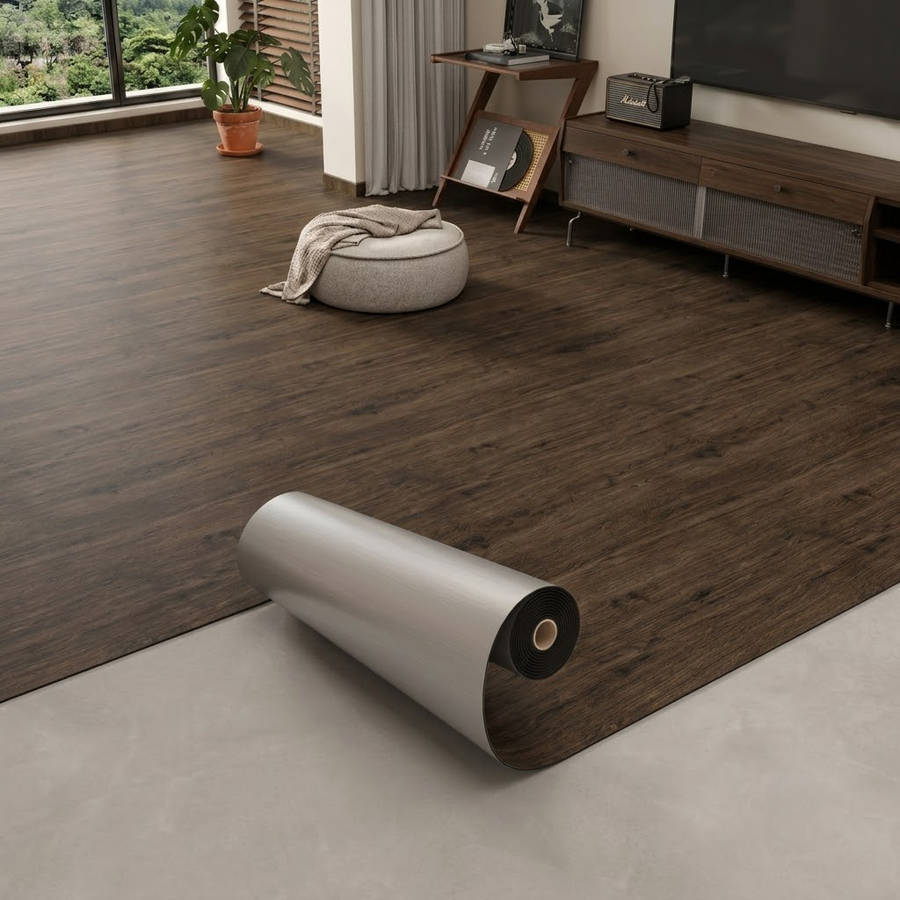 Self Adhesive Floor Stickers Whitewashed Ash