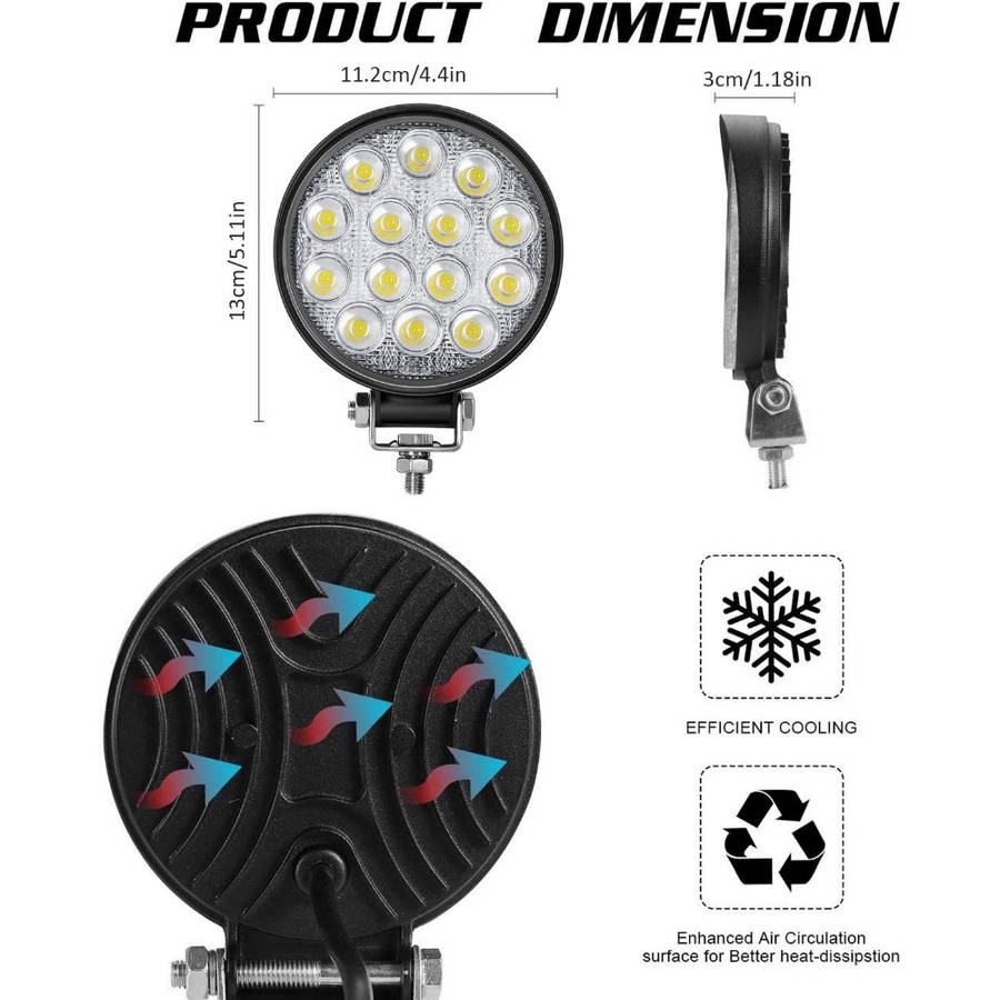 Car Lights Color S White 20Mm