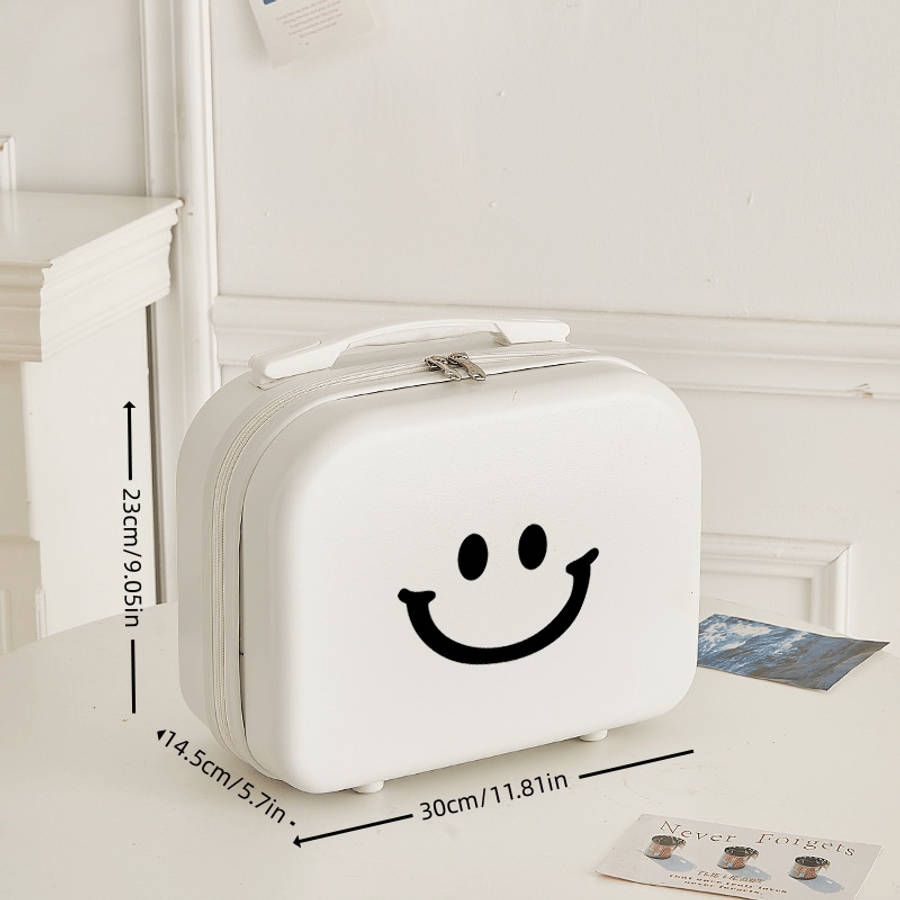 Super Inch Portable Cosmetics Travel Bag Lightweight Suitcase Makeup Organizer W