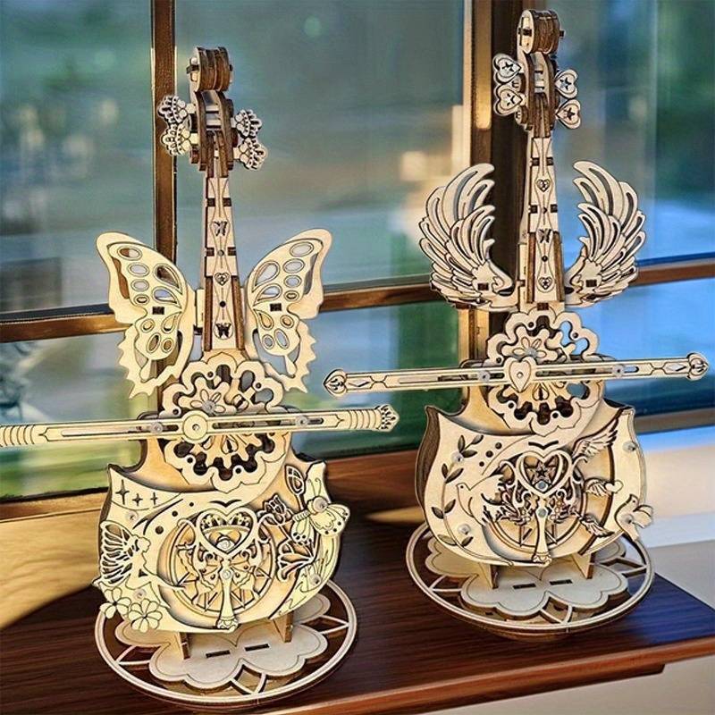 3D Puzzle Musical Instrument Model Color Butterfly Violin
