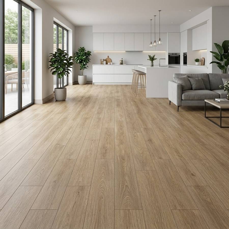 Self Adhesive Floor Stickers Maple Birch 40Cm*100Cm