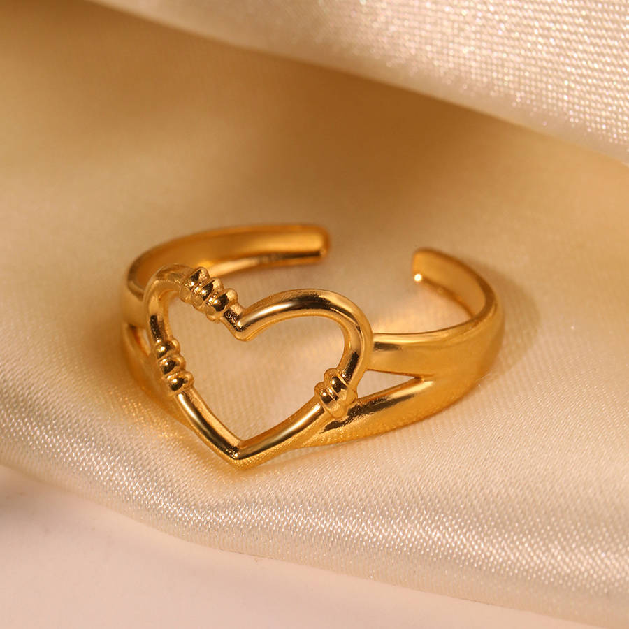 Modern Fashion Polished Band Color Golden