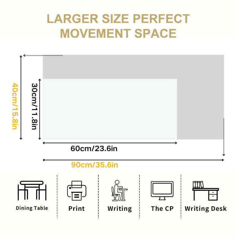Mouse Pad Size 89.99X40.01Cm
