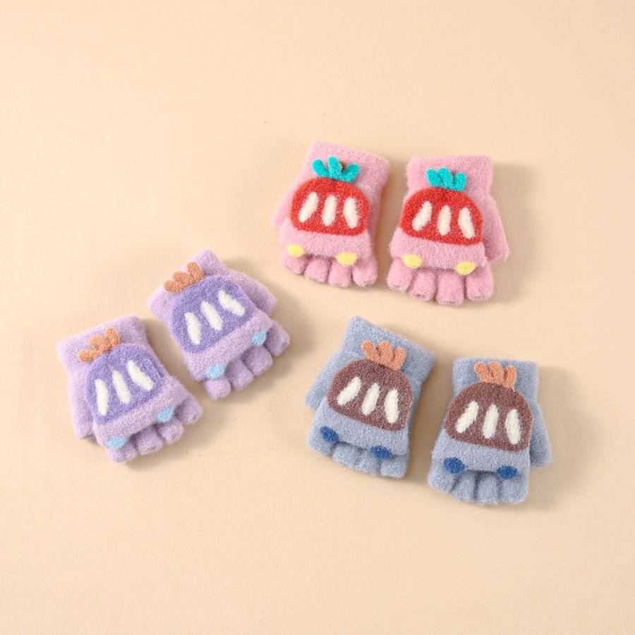 Winter Gloves Color Grey Size 6 To 24 Months