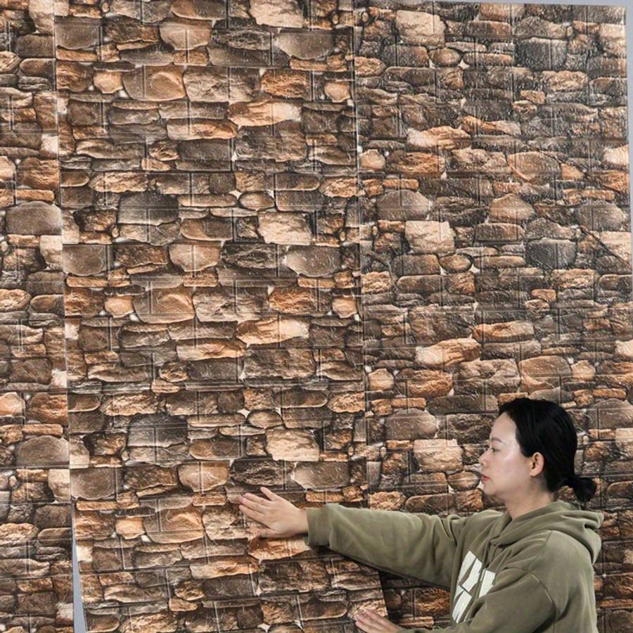 40PCS Vintage Oil Resistant Self Adhesive Retro Wall Stickers Waterproof Amp