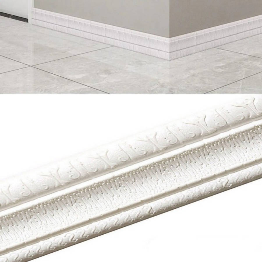 Skirting Board White Size 230*5Cm*10Pcs