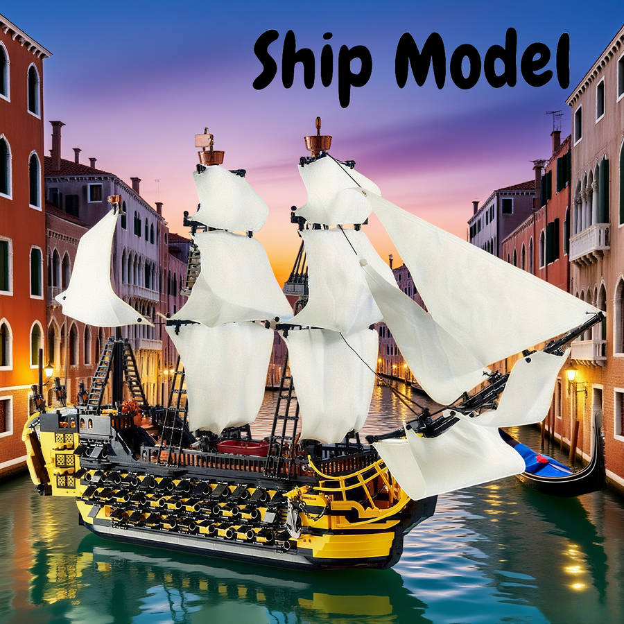 3D Jigsaw Puzzle Model Ship
