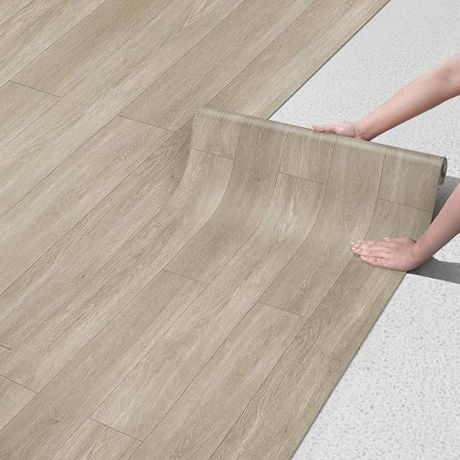 Self Adhesive Floor Stickers Maple Birch 30*500