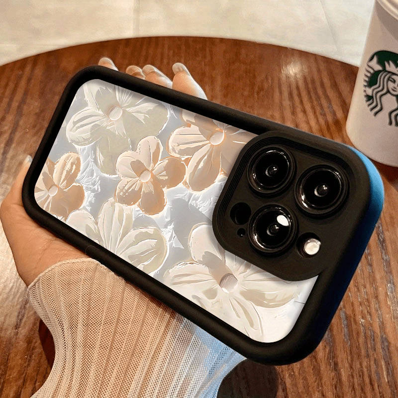 1Pc White For iPhone 15 Pro Phone Case Phone Cover