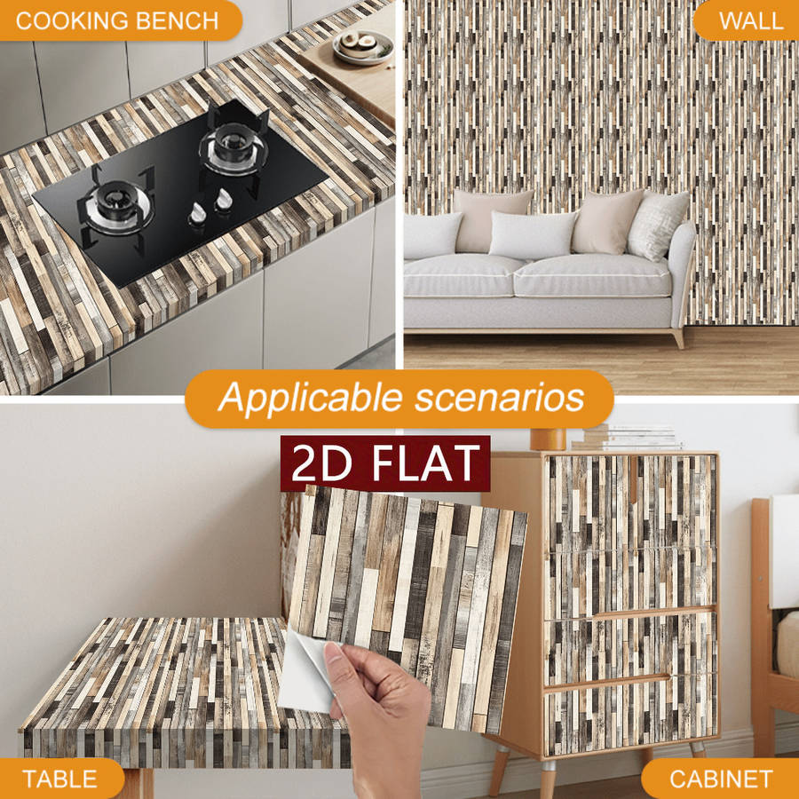 Self Adhesive Floor Stickers 5.91X5.91Inch15X15Cm 10Pcs