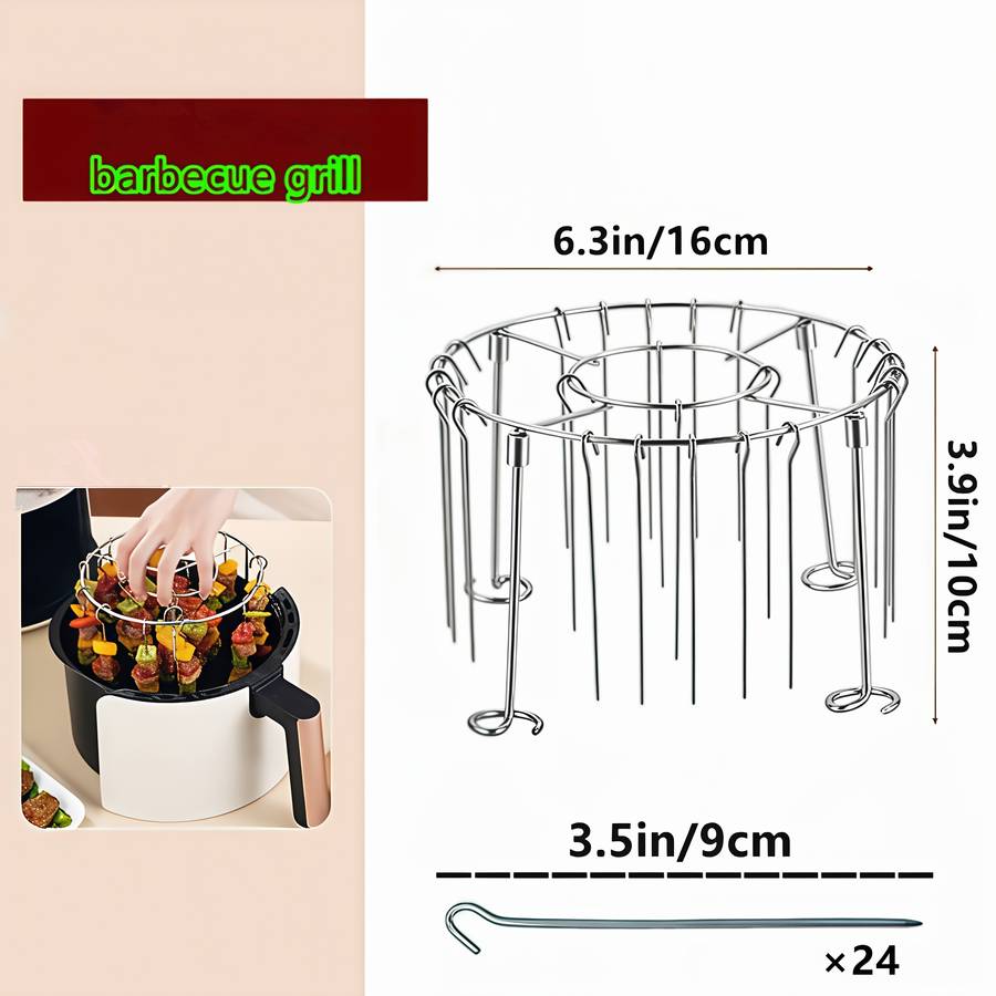 Grill Rack Model Detachable  Upgraded Version Includes Bbq Skewers