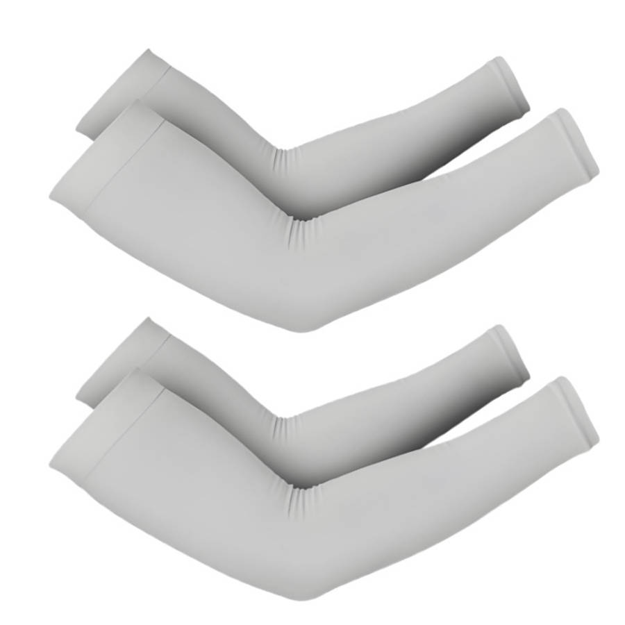Sunscreen Sleeves Color Grey Quantity 2 Pairs