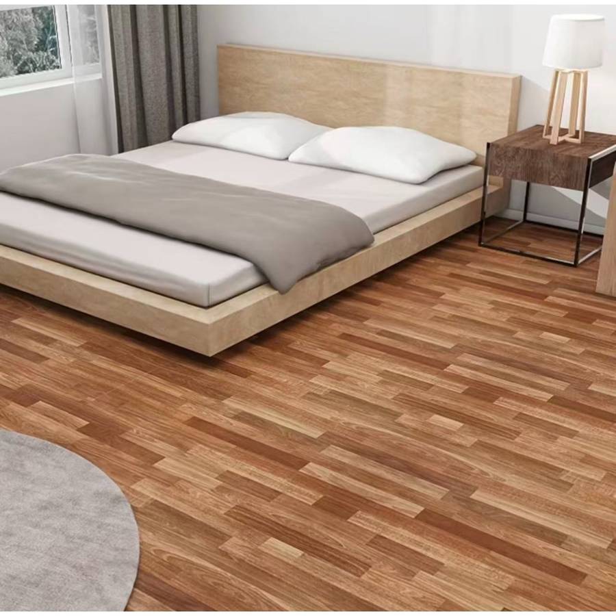 Self Adhesive Floor Stickers Parquet Teak 40Cm*100Cm