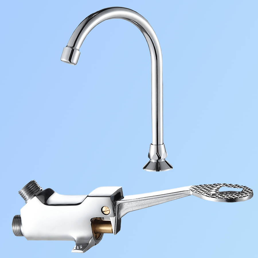 304 Stainless Steel Foot-Operated Faucet