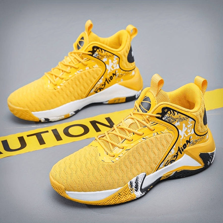 Basketball Shoes Color Yellow Sizeuk 8.5