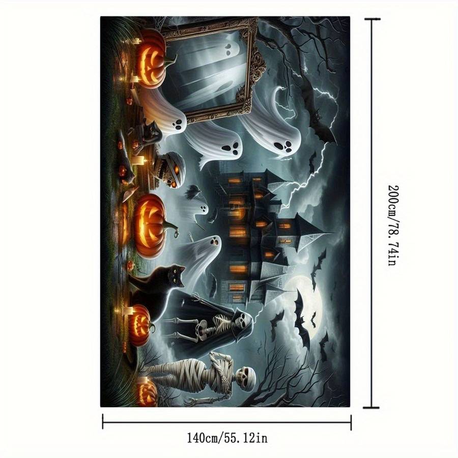 Halloween tablecloth decoration size Tablecloth 140cmx180cm