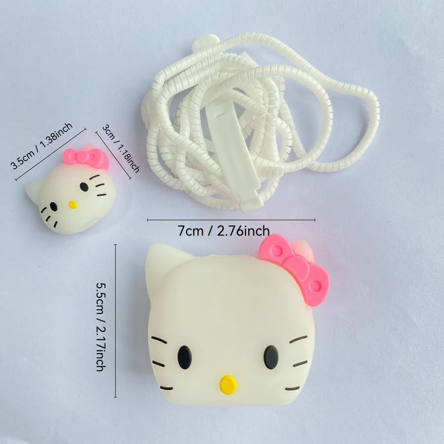 1pc Themed Charger Case Data Cable Protection Cord Comes with a 20W USB-C Power Adapter And Cab