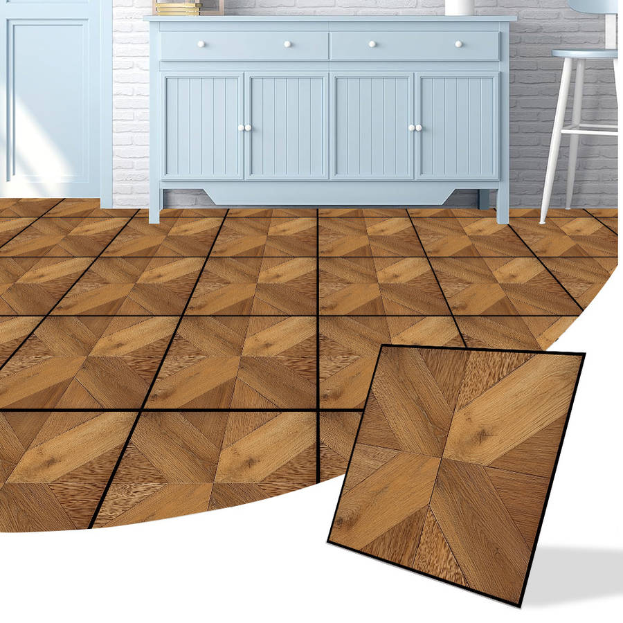 Self Adhesive Floor Stickers 30.0X30.0Cm 10Pcs