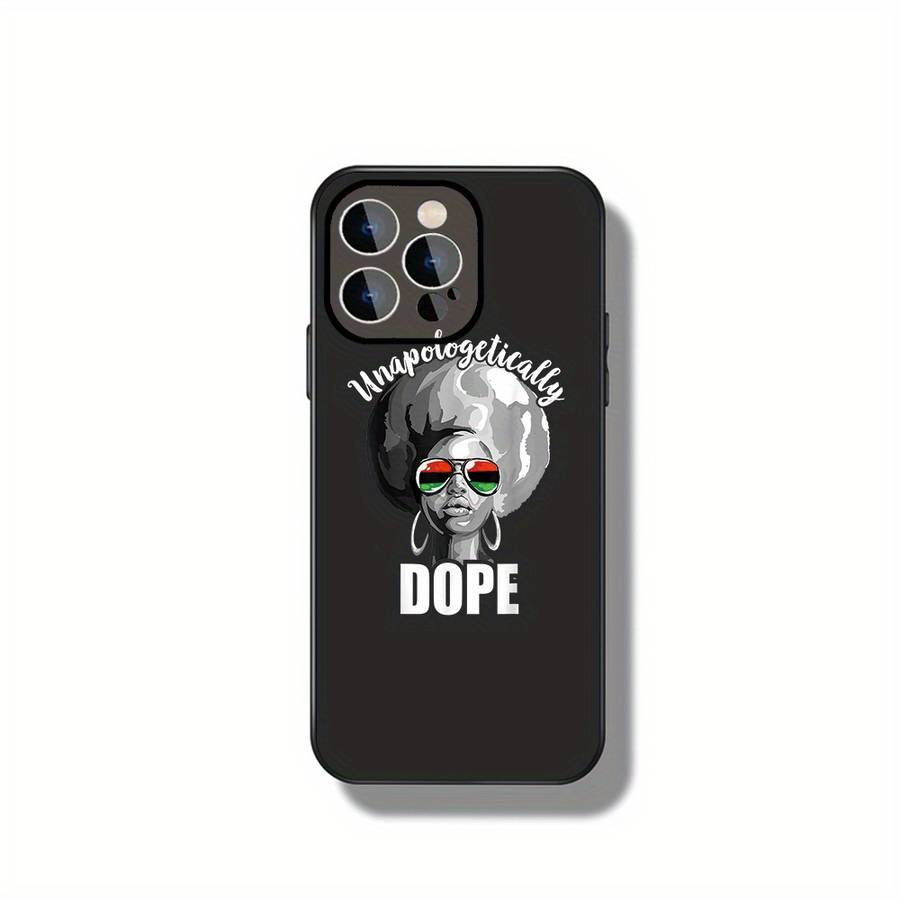 1Pc Black For iPhone 16 Pro Style Africa Phone Case