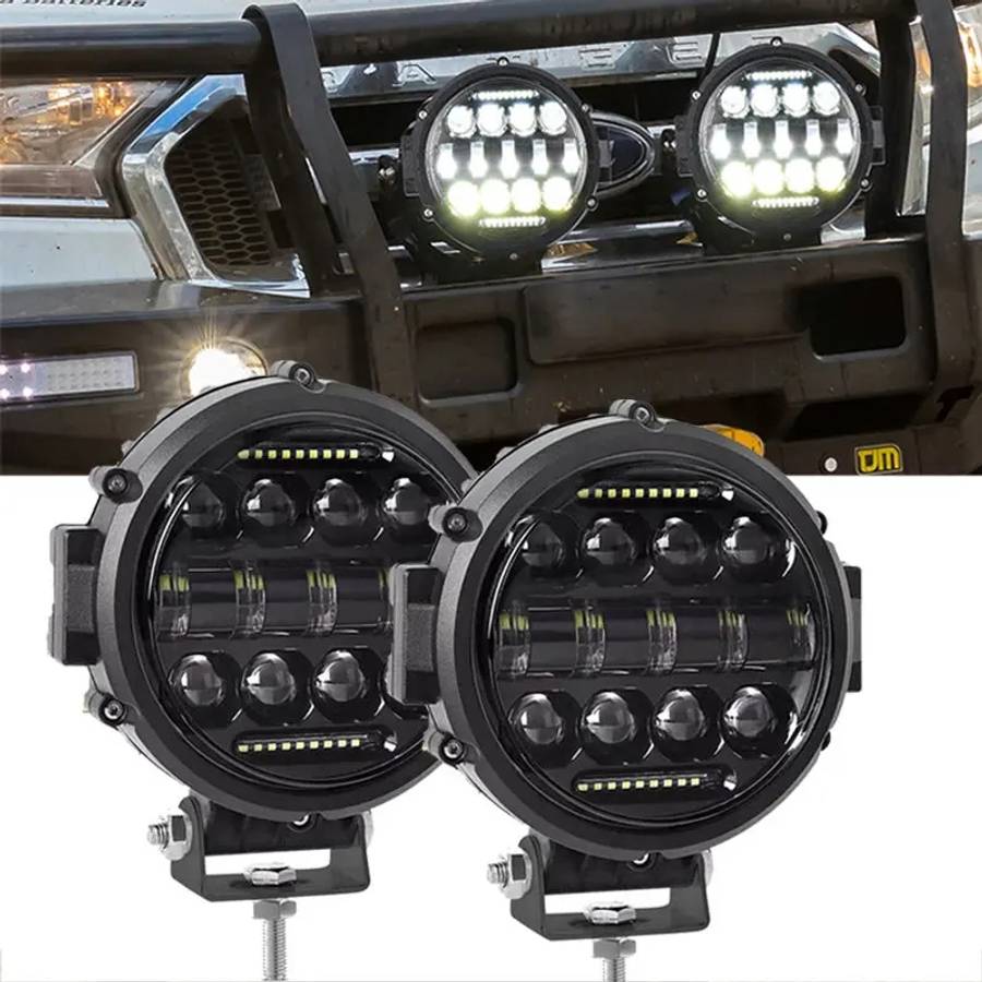 Car Lights Color 15 Beads Monochrome 2Pcs