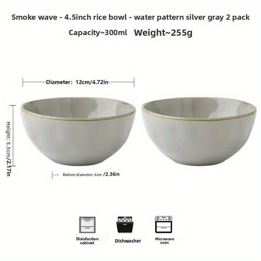 Bowl Color Water Ripple Light Yellow