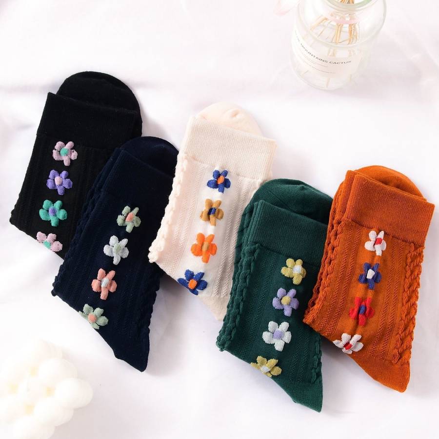 Women S Socks Color 5 Pairs To Mix And Match Size Onesize