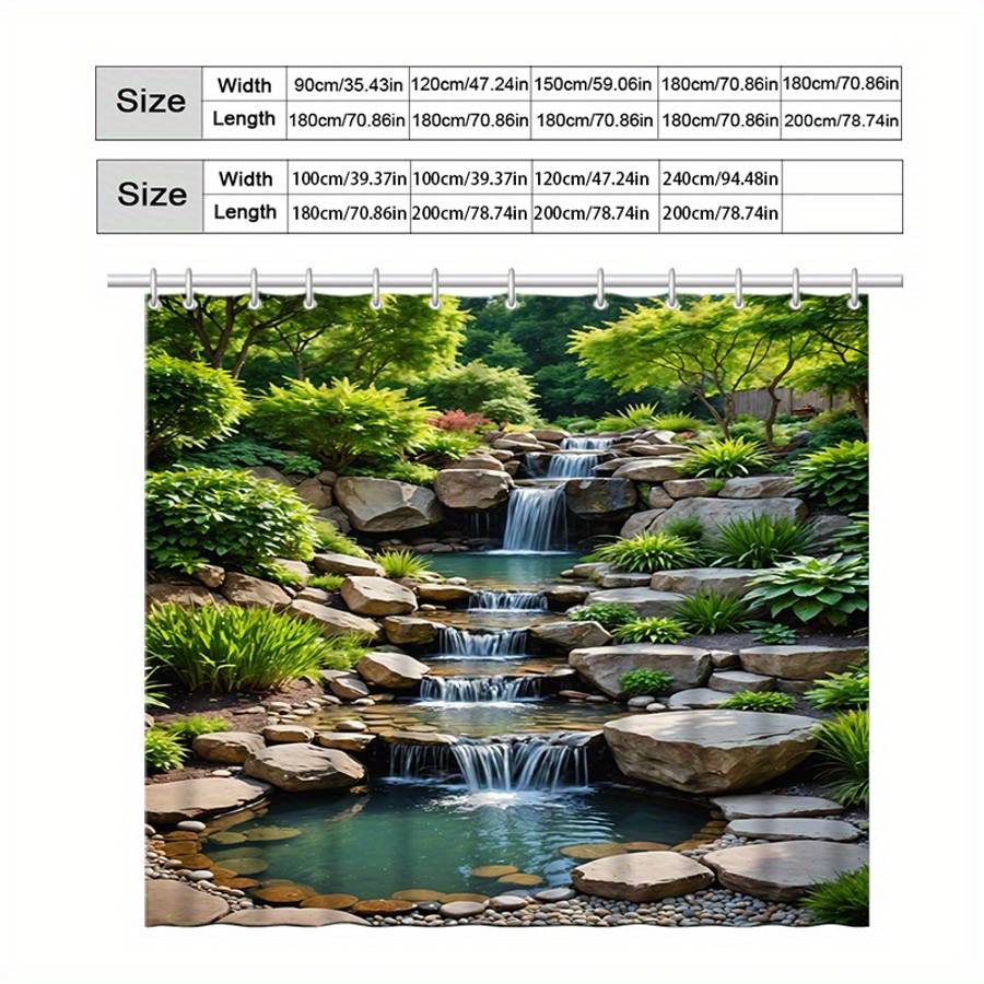 Waterproof Shower Curtain Color Polychrome Size 120X200119.99Cm*200.0Cm