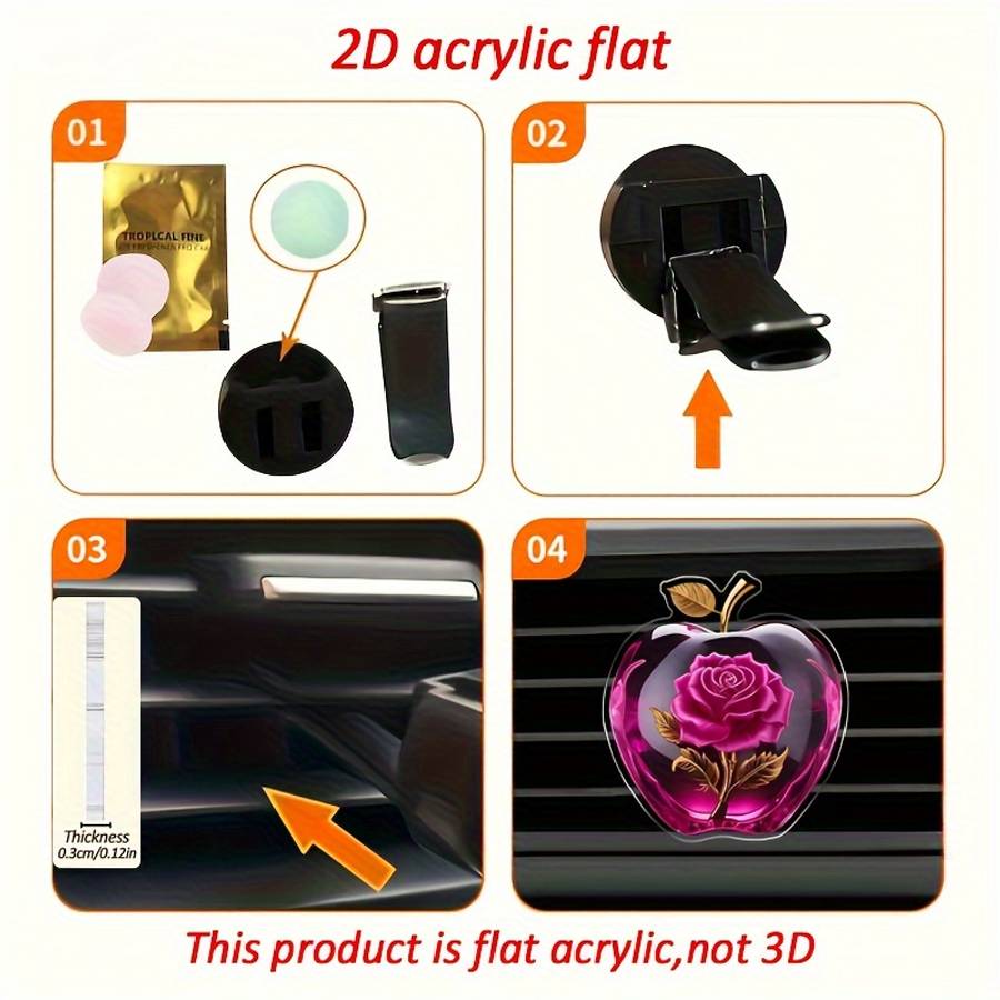 Car  Fragrance  Refill  Bottle    Rose Crystal Apple Car Fragrance